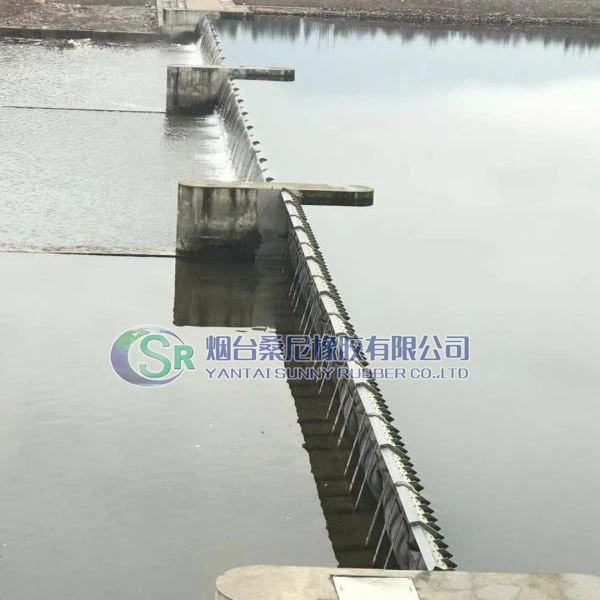 Pneumatikus kiömlőkapu vízszabályozáshoz és vízenergiához